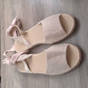 Cream ASOS Espadrille Sandals Size 9